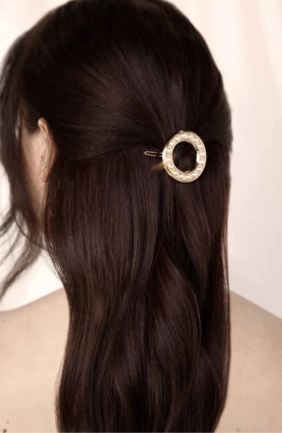 Shop Ettika Classic Donut Hair Clip In Gold