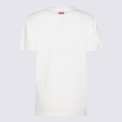 Shop Kenzo White Multicolour Cotton Varsity Jungle T-shirt In Off-white