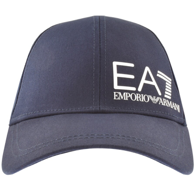 Shop Ea7 Emporio Armani Logo Baseball Cap Navy