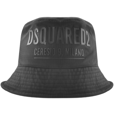 Shop Dsquared2 Logo Bucket Hat Black
