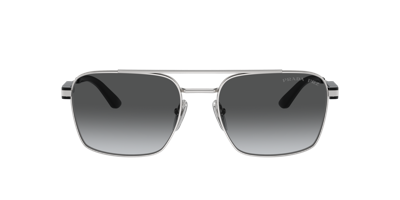Prada Unisex Sunglasses Pr 67zs In Polar Grey Gradient
