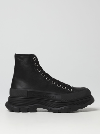 Shop Alexander Mcqueen Boots  Men In Black