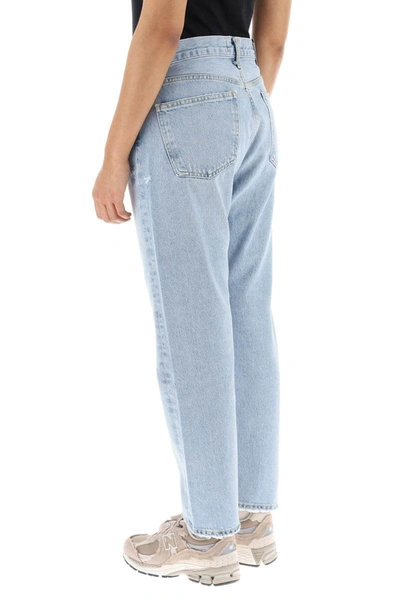 Shop Agolde 'parker' Jeans With Light Wash In Blue