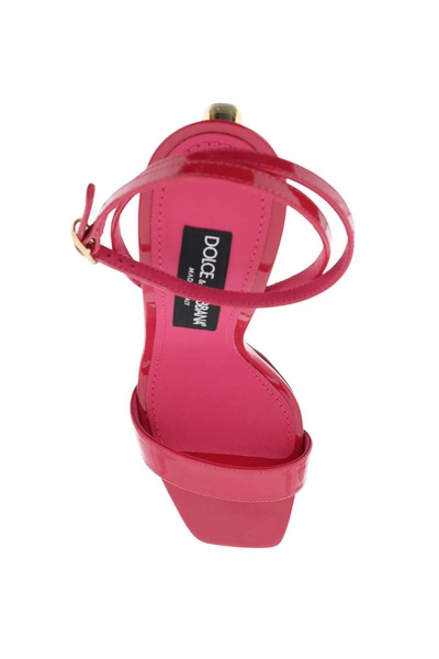 Shop Dolce & Gabbana Dg Pop Heel Sandals In Pink