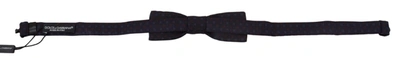Shop Dolce & Gabbana Blue Silk Patterned Neckmen's Men Accessory Bow Men's Tie