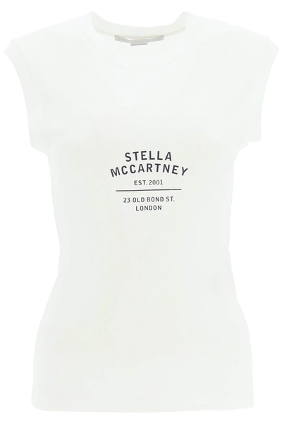 Shop Stella Mccartney '2001' Logo Print Tank Top