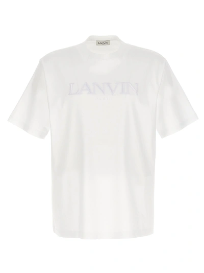Shop Lanvin Classic  Paris T-shirt White