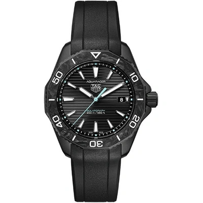 Shop Tag Heuer Men's Aquaracer Black Dial Watch