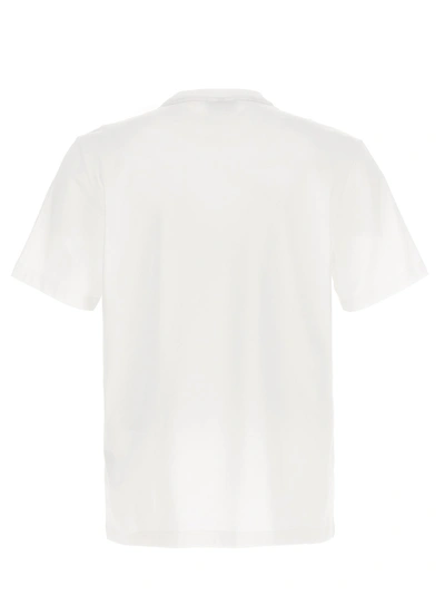 Shop Brioni Embroidered Logo T-shirt White