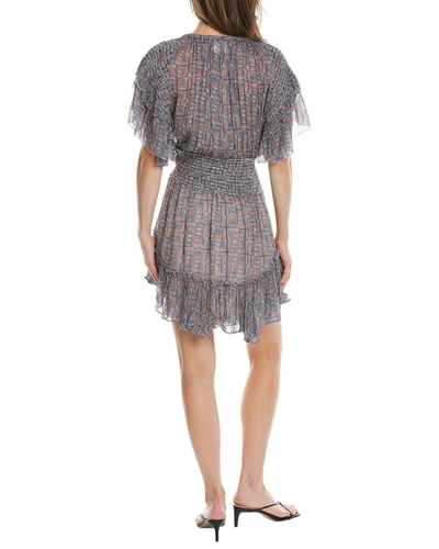 Shop Isabel Marant Étoile Florise Mini Dress In Blue