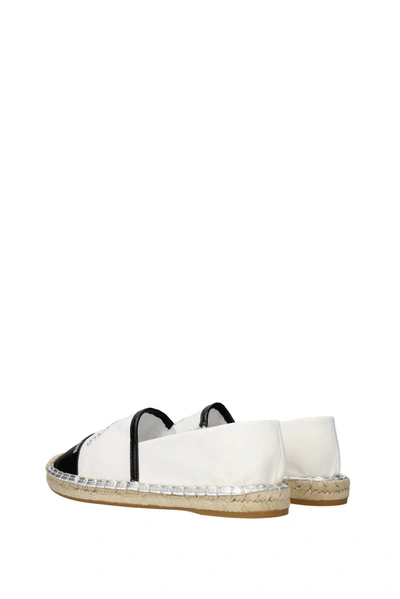 Shop Karl Lagerfeld Espadrilles Fabric White Black