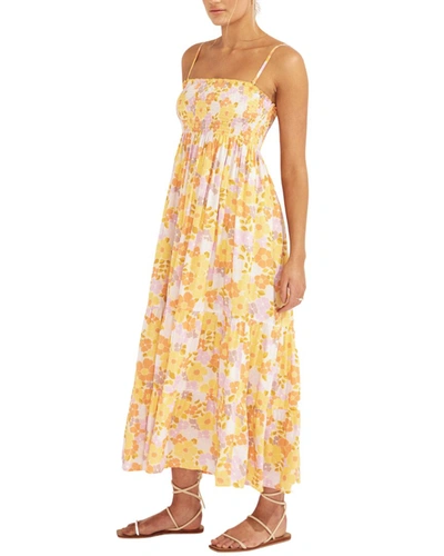 Shop Auguste Roxanne Lelia Midi Dress In Yellow