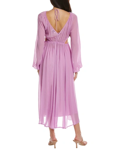 Shop Suboo Vera One-shoulder Maxi Dress In Purple