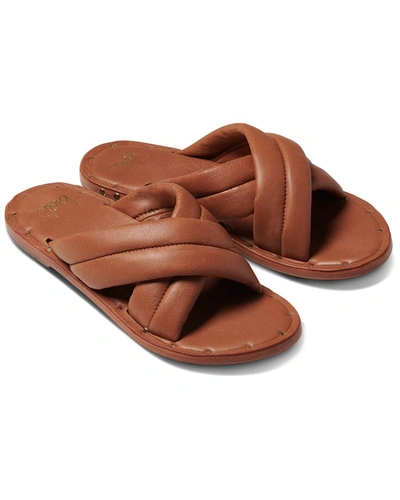 Shop Beek Dovetail Leather Sandal In Beige