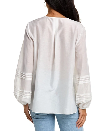 Kobi Halperin Marika Silk-blend Blouse In White