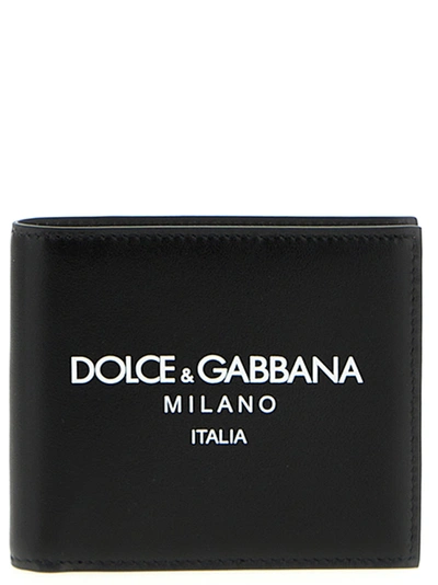 Shop Dolce & Gabbana Logo Print Wallet Wallets, Card Holders Black
