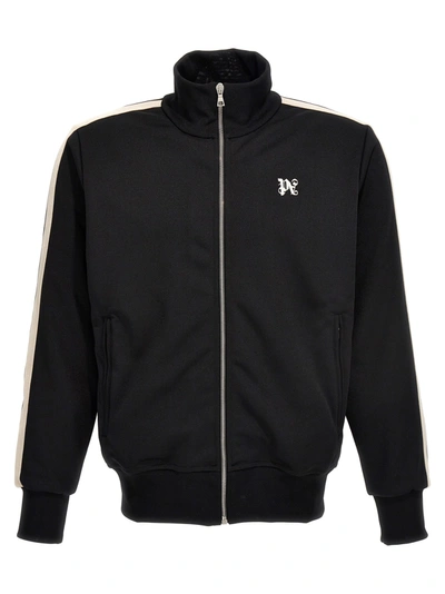 Shop Palm Angels Pa Monogram Classic Track Sweatshirt Black