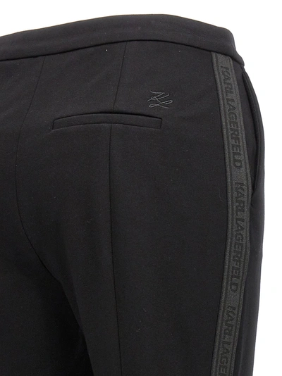 Shop Karl Lagerfeld Punto Pants Black
