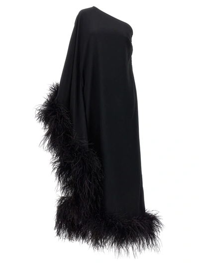 Shop Taller Marmo Feathered Ubud Dress Dresses In Black