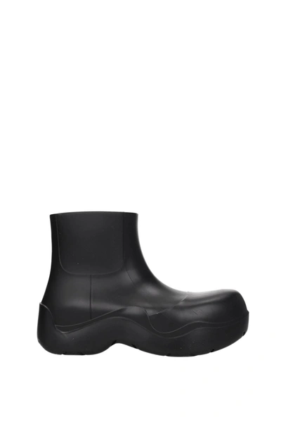 Shop Bottega Veneta Ankle Boot Rubber Black