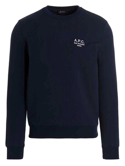Shop Apc 'rider' Sweatshirt In Blue
