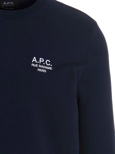 Shop Apc 'rider' Sweatshirt In Blue