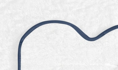 Matouk Cairo Scallop Trim Cotton Tub Mat In Navy