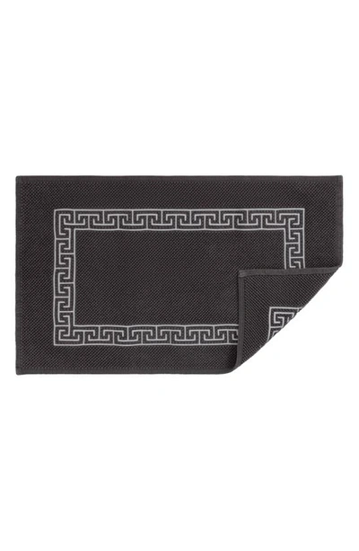 Shop Matouk Adelphi Cotton Bath Rug In Charcoal