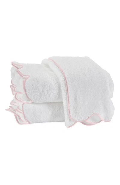 Shop Matouk Cairo Scalloped Edge Cotton Bath Towel In Pink