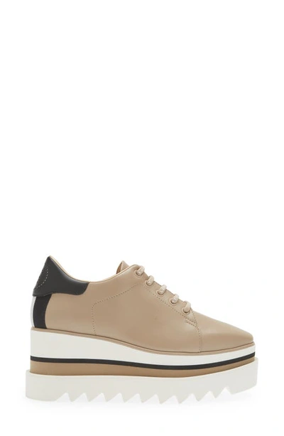 Shop Stella Mccartney Sneak-elyse Platform Wedge Sneaker In 9641 Sahara