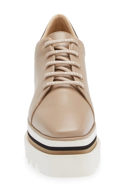 Shop Stella Mccartney Sneak-elyse Platform Wedge Sneaker In 9641 Sahara