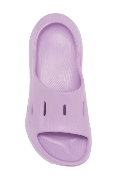 Shop Hoka Gender Inclusive Ora Recovery Slide 3 Sandal In Violet Bloom / Violet Bloom