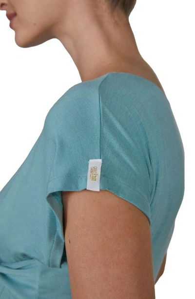 Cache Coeur Origin Maternity/nursing Jumpsuit In Ocean