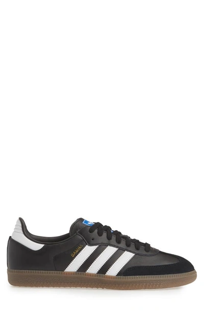Adidas Originals Samba Og Logo-print Leather Low-top Trainers In Black