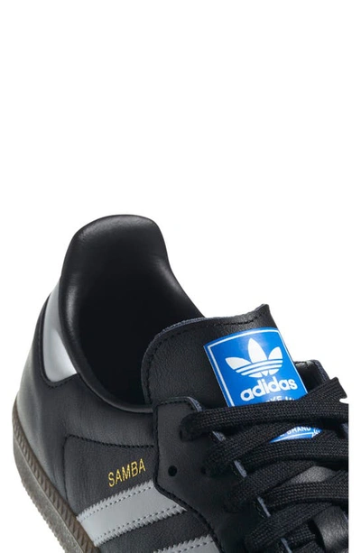 Adidas Originals Samba Og Logo-print Leather Low-top Trainers In Black