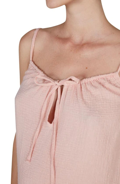 Cache Coeur Organic Cotton Maternity & Nursing Nightgown In Coral