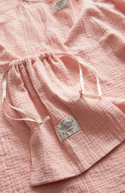 Cache Coeur Organic Cotton Maternity & Nursing Nightgown In Coral