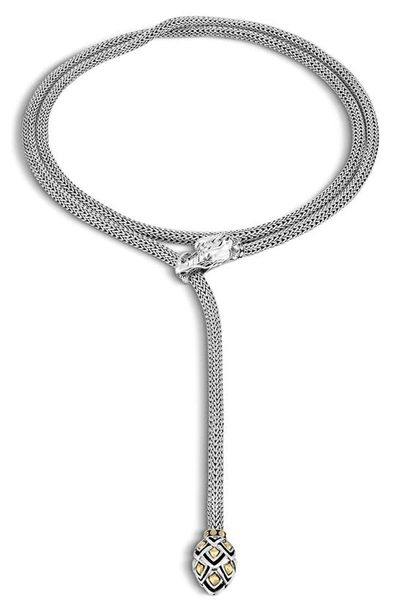 Shop John Hardy Legends Naga Chain Y-necklace In Silver