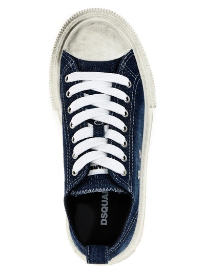 Shop Dsquared2 'berlin' Sneakers In Blue