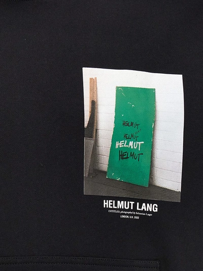 Shop Helmut Lang 'photo 6' Hoodie In Black