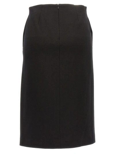 Shop Karl Lagerfeld 'punto' Skirt In Black