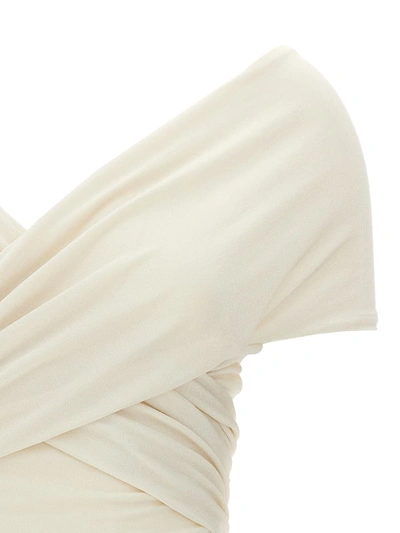 Shop Khaite 'rafael' Bodysuit In White