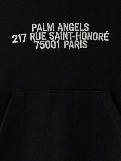 Shop Palm Angels 75001 Hoodie In White/black