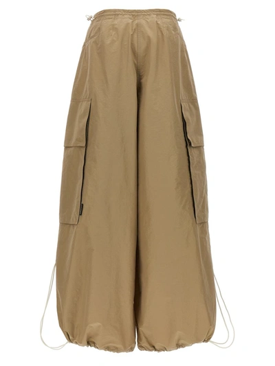 Shop Palm Angels Parachute Pants In Beige