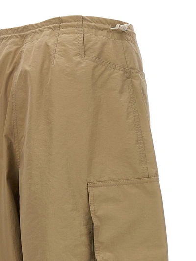 Shop Palm Angels Parachute Pants In Beige