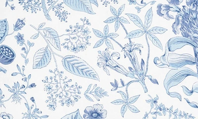 Matouk Pomegranate Linen Pillow Sham In Porcelain Blue