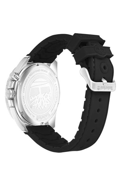 Shop Timberland Water Repellent Watch & Silicone Watchbands Gift Set In Black / Red