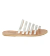 Ancient Greek Sandals Niki Leather Sandals In Silver