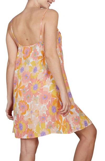 Cache Coeur Barbara Maternity/nursing Nightgown In Multi Orange