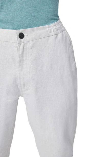 Shop Good Man Brand Tulum Flat Front Linen & Cotton Pants In White